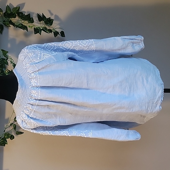 Joie Embroidered Linen Tunic - Picture 4 of 7